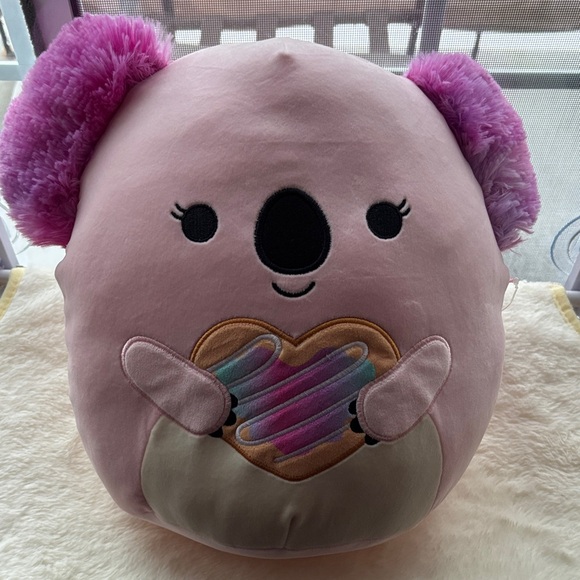 Brand New Squishmallow Kaelea Koala Plush with Heart - Picture 1 of 8